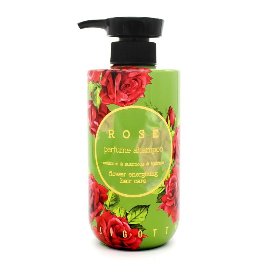 Jigott Парфюмированный шампунь для волос с экстрактом розы / Rose Perfume Shampoo, 500 мл