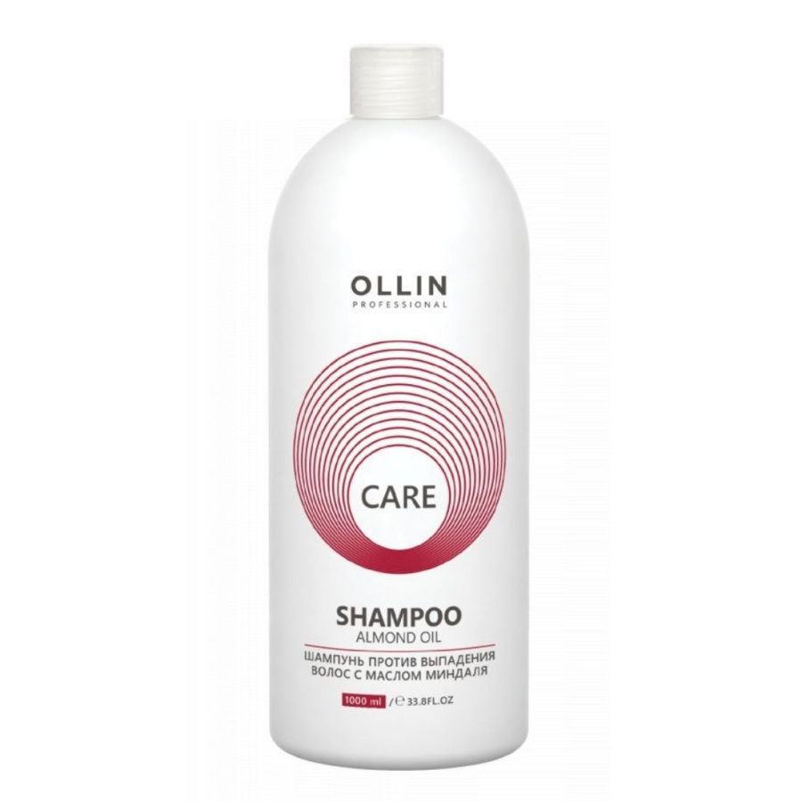 Ollin Шампунь для против выпадения волос с маслом миндаля / Care, 1000 мл