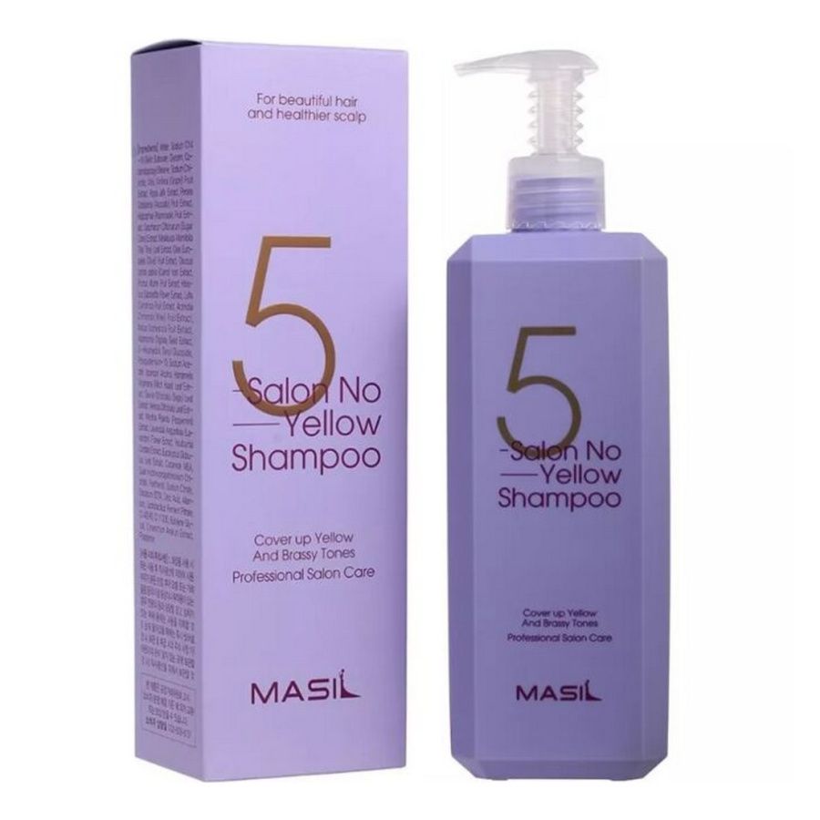 Masil Шампунь для нейтрализации желтизны волос / 5 Salon No Yellow Shampoo, 500 мл