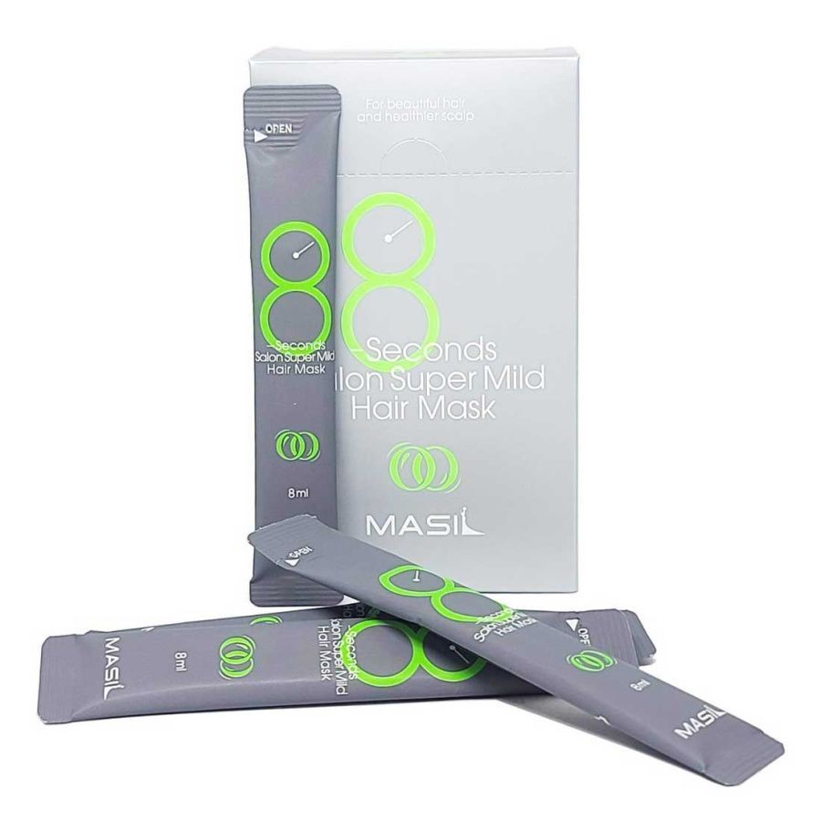 Masil Маска для волос восстанавливающая для ослабленных волос / 8 Seconds Salon Super Mild Hair Mask, 20 шт. х 8 мл