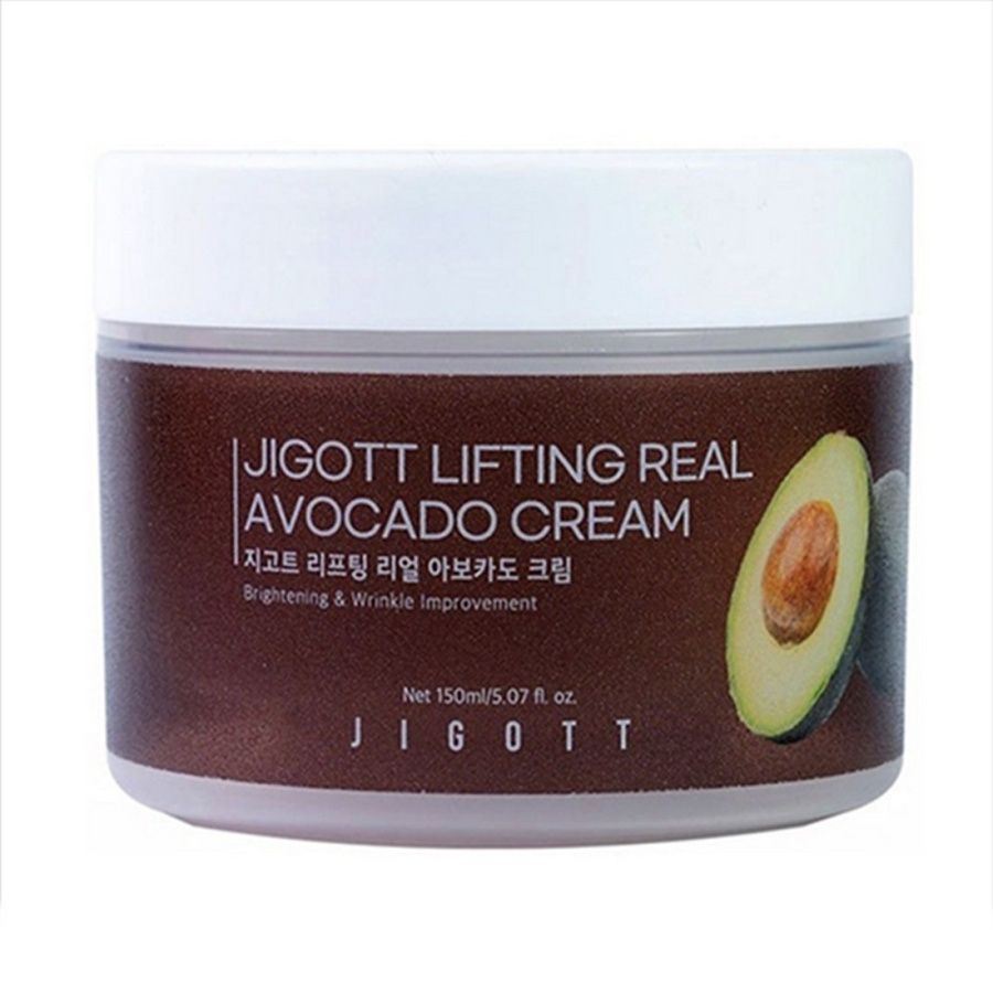 Jigott Крем для лица с экстрактом авокадо / Lifting Real Avocado Cream, 150 мл