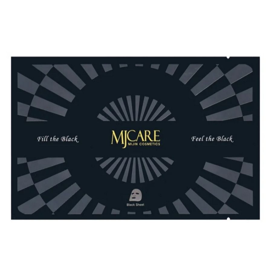 MIJIN Маска для лица премиум с древесным углем / MJ Care Premium Charcoal Black Mask, 25 г