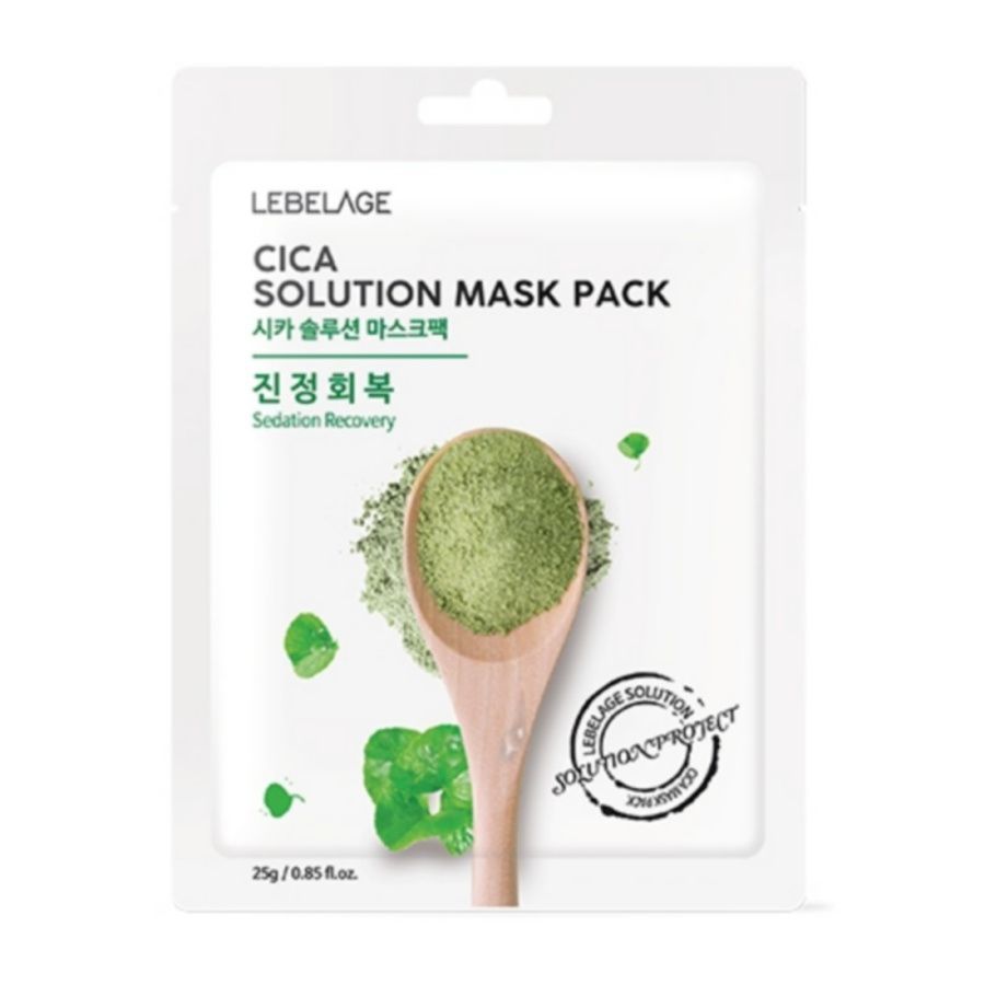 Lebelage Тканевая маска для лица с центеллой / Cica Solution Mask Pack, 25 г