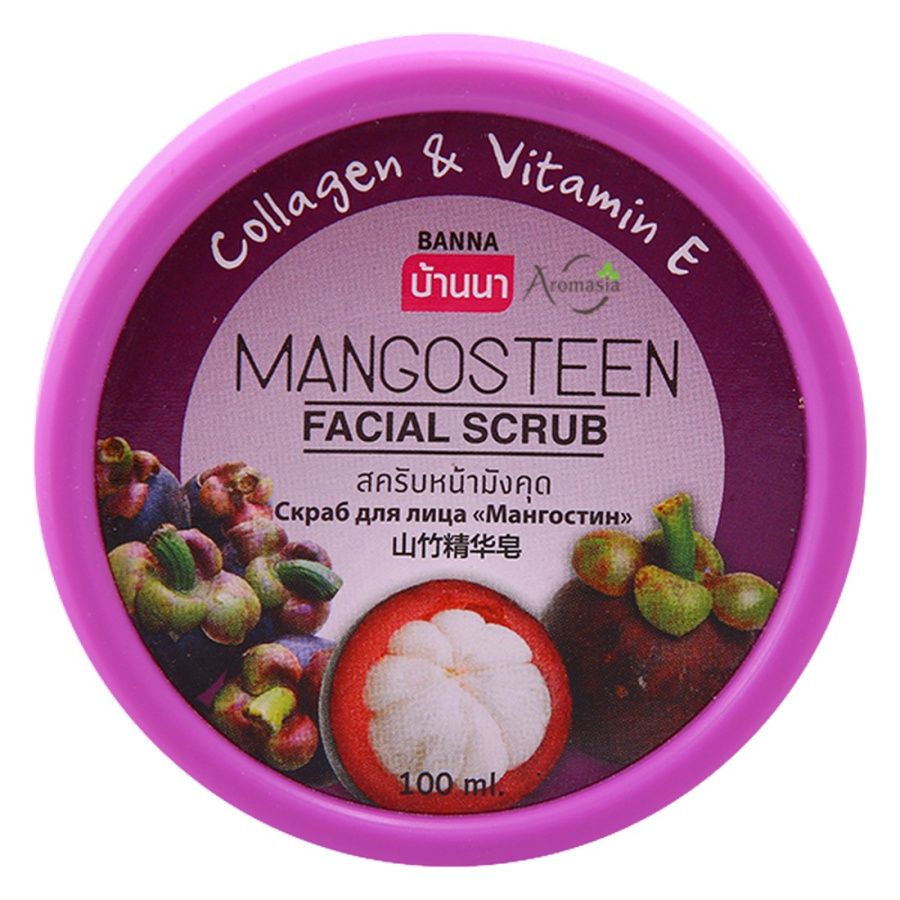 Banna Скраб для лица с экстрактом мангостина / Mangosteen Facial Scrub, 100 мл