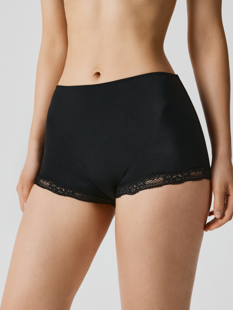 Трусы боксер жен Abana черный