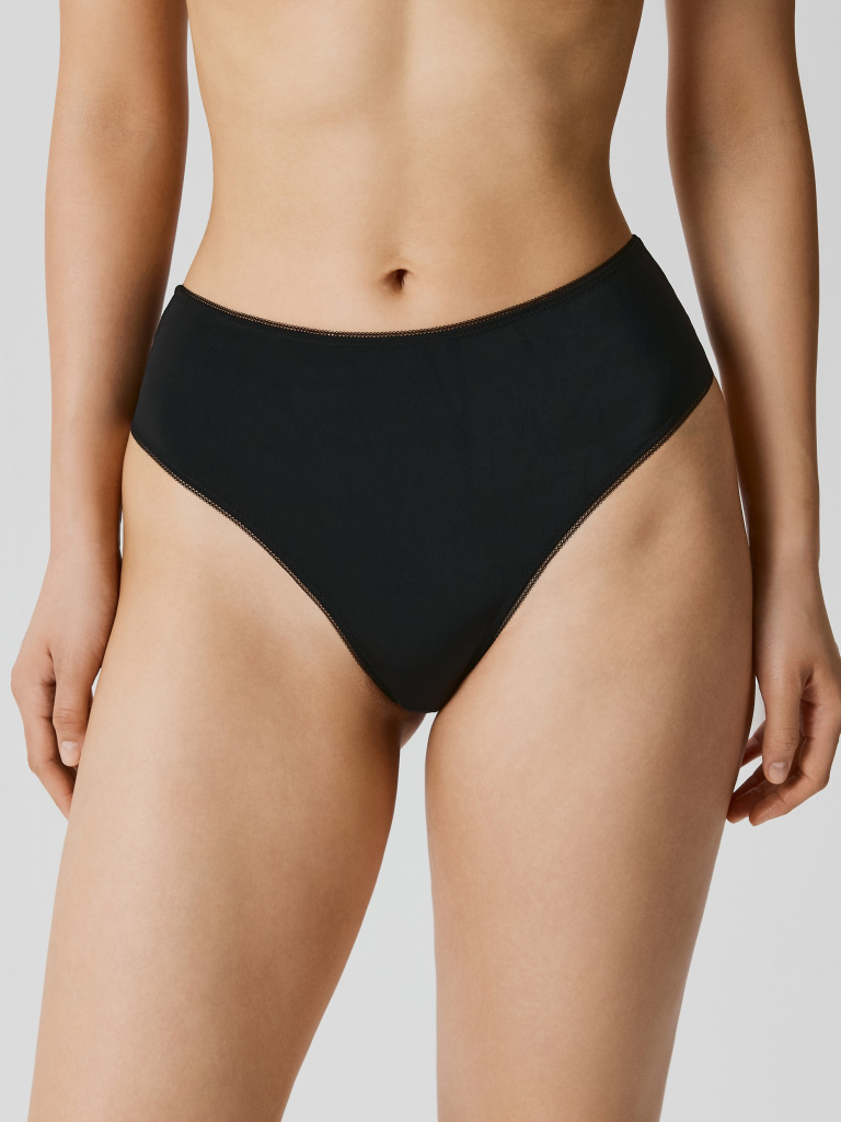 Трусы жен. с высокой талией Salami черный