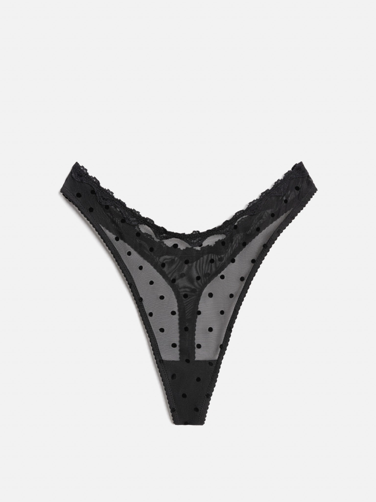 Трусы стринг жен Sasha черный