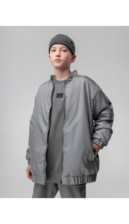 Бомбер 49-11МU; серый