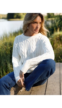 Джемпер женский натуральный_белый