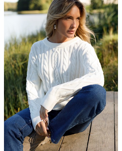 Джемпер женский натуральный_белый