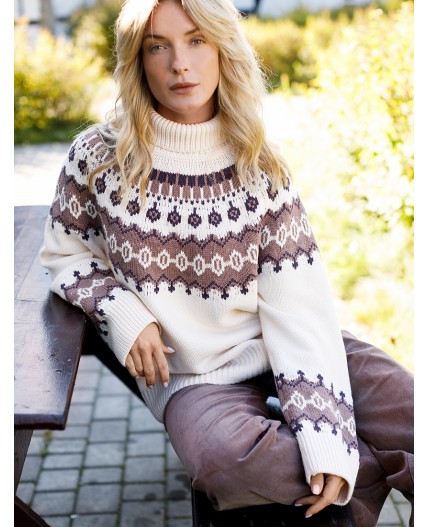 Джемпер женский натуральный_белый