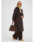 Плащ женский коричневый
