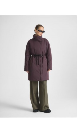 Плащ женский винный