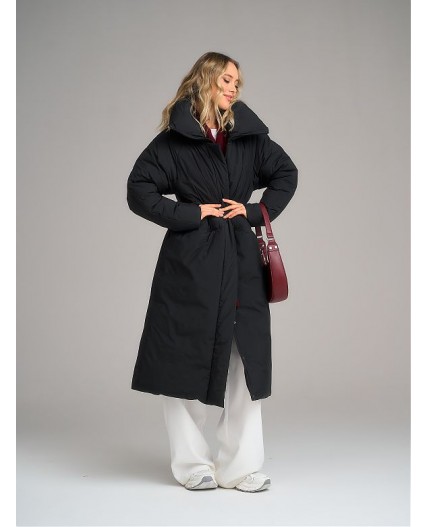 Пуховик женский черный