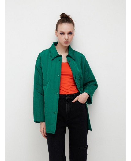 Куртка утепленная жен. темно-зеленый