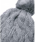 Комплект: шапка/шарф жен. светло-серый