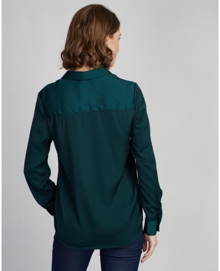 Блузка жен. темно-зеленый