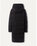 Пальто утепленное жен. чёрный
