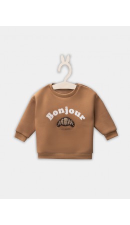 Джемпер песочный +печать