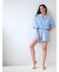Пижамные шорты  ирис (голубой)