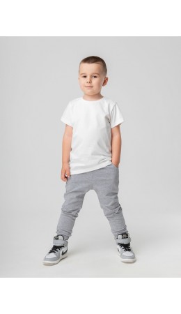 Брюки 115-МБ9ДП серый меланж