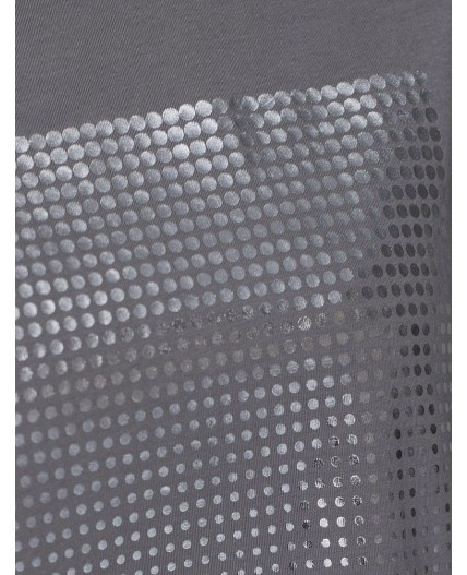 Футболка женская т.серый_фольга