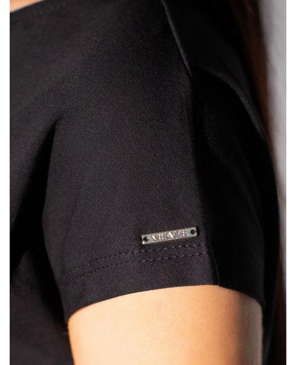 Футболка женская черный_зебра