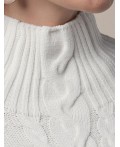 Свитер женский натуральный_белый