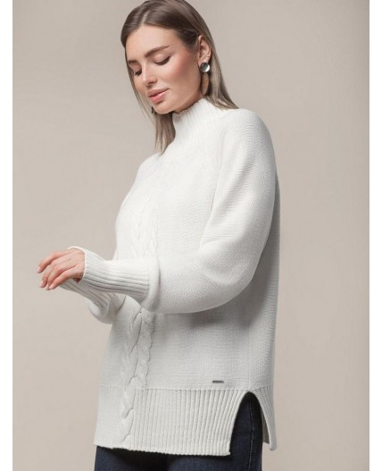 Свитер женский натуральный_белый