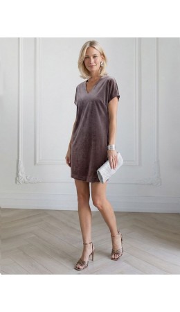 Платье женское кофейный