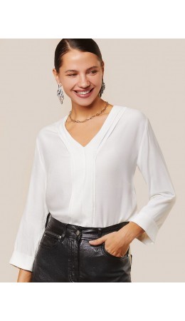 Блузка женская натуральный_белый
