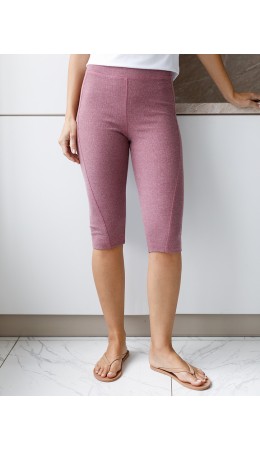 Капри женские т.розовый меланж