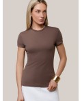 Футболка женская т. кофейный