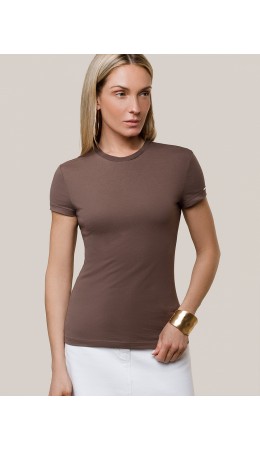 Футболка женская т. кофейный