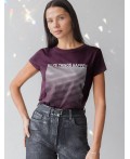 Футболка женская бургунди_things