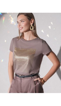 Футболка женская кофейный_things