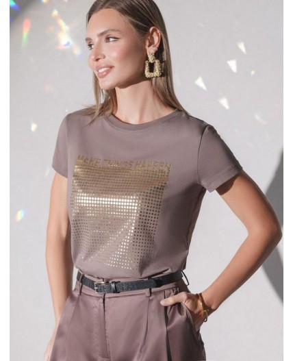 Футболка женская кофейный_things