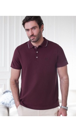 Футболка мужская бургунди