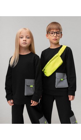 Свитшот 7-302MU; черный