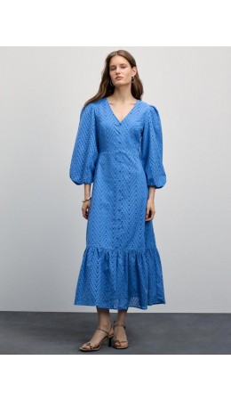платье женское синий