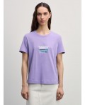 футболка женская лаванда