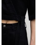блузка джинсовая женская черный