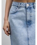 юбка джинсовая женская светлый индиго