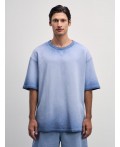 футболка мужская серо-голубой