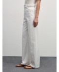 брюки джинсовые женские белый