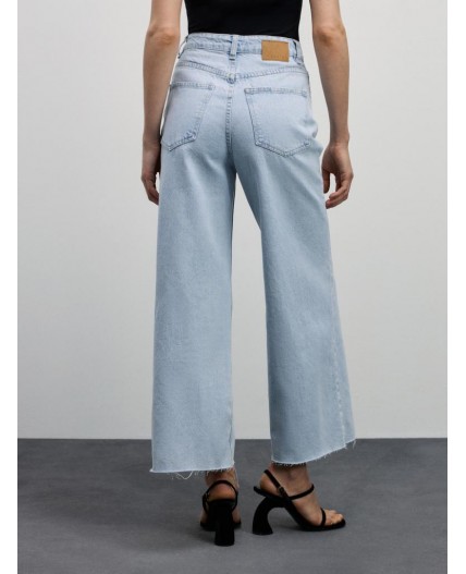 брюки джинсовые женские ультра светлый индиго