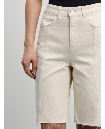 шорты джинсовые женские молочный