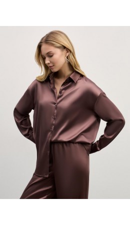 блузка женская коричневый