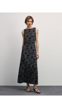 платье женское черный абстракция