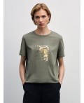 футболка женская хаки/оливковый